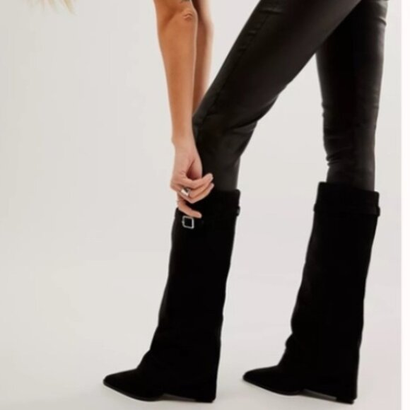 Free People Fold Over Boot "NEW" - Picture 15 of 16